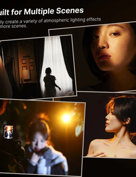 Videography Flashlight Zoomable Photography Fill Light Ambience Light with 1/4'' Thread for Camera Stand Cage