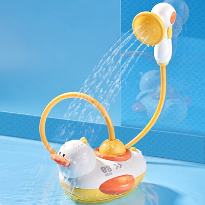 Baby Cartoon Duck Shower Classic Shower Bath Toy Animal Sprinkle Bathroom Swimming Bathing Shower Educational Toys for Kids Gift