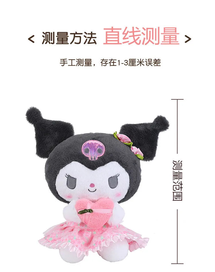 Kawaii Hello Kitty Plush Toy Cute Filled Doll for Kids Birthday Gift Lovely My Melody Kuromi Floral Stuffed Animal Soft Large