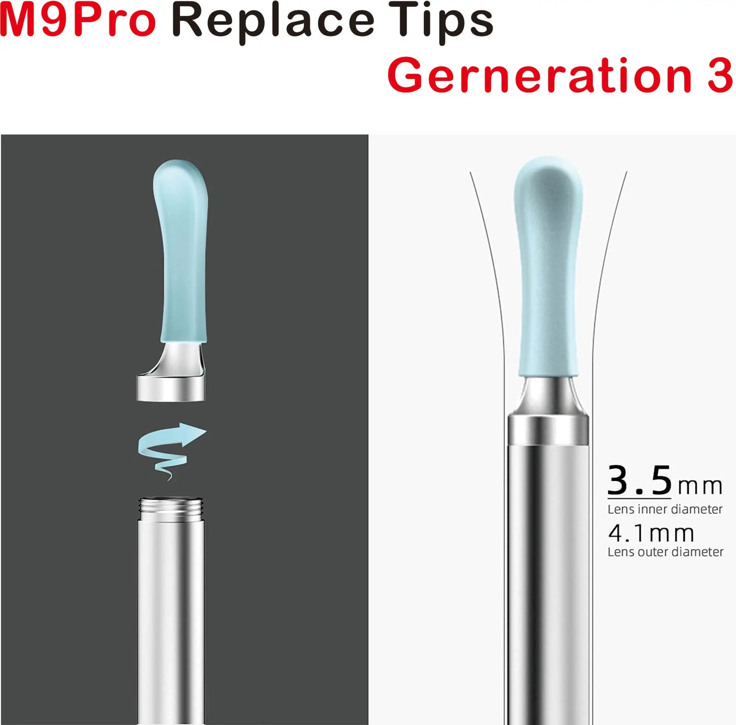 M9Pro Generation 1,2,3 Replace Ear tips Accessory