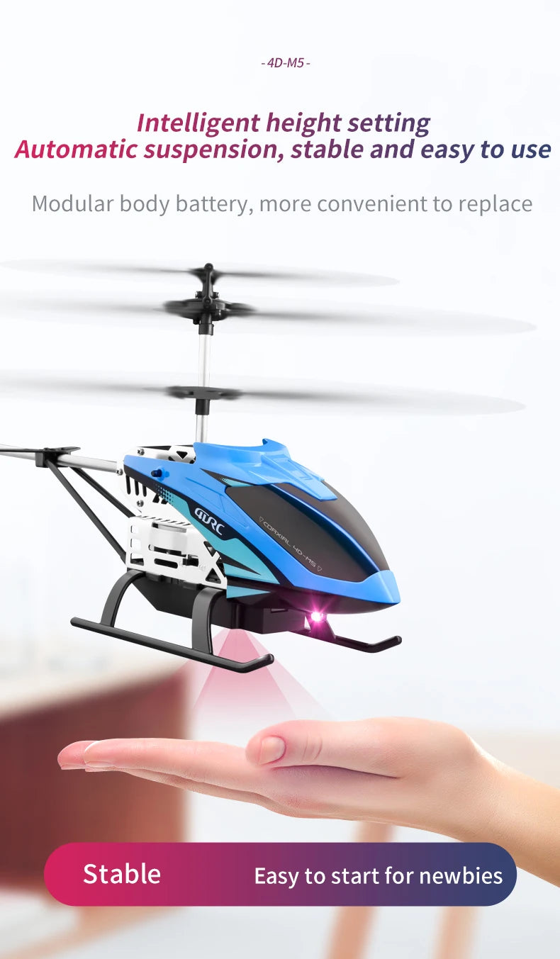 4DRC M5 Remote Control RC Helicopter with Gyro Altitude Hold Drone 3.5 Channel Aircraft Indoor Flying Toy Gift for Boys Girl