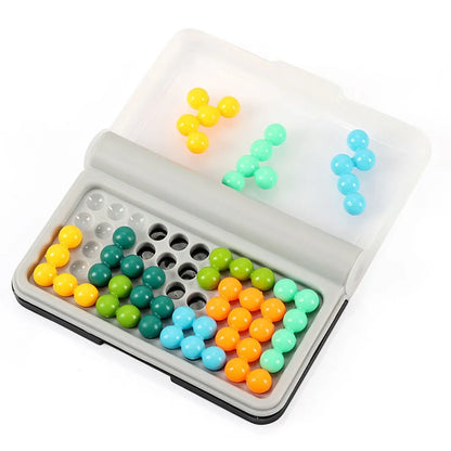 Intelligence Magic Beads Travel Game a Cognitive Skill-Building Brain Game Kids Montessori Toys