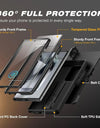 For Samsung Galaxy S24 Ultra Case Full-Body Shockproof Dual Layer Rugged Belt-Clip Case with Front Frame camera Screen Protector