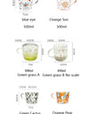500ml Creative Glass Scale Handgrip Mug Breakfast Milk Coffee Couple Mug Home Tumbler Water Drinkware Fruit Juice Cups