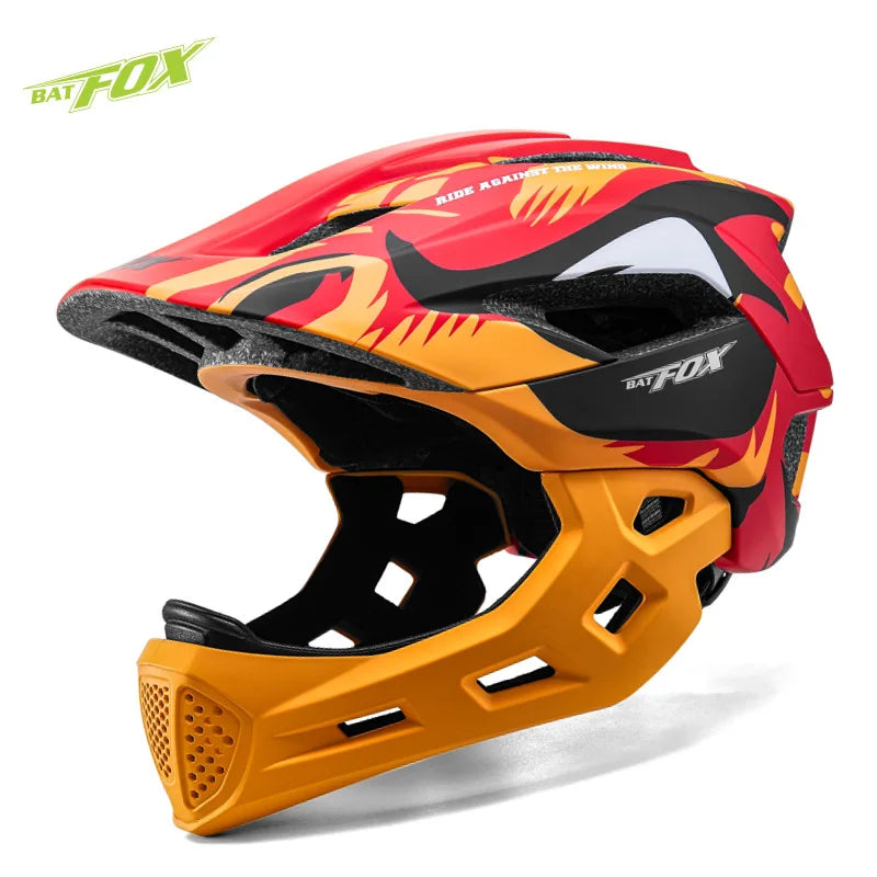 Kids Detachable Full Face Bike Helmet For Cycling And Outdoor Sports