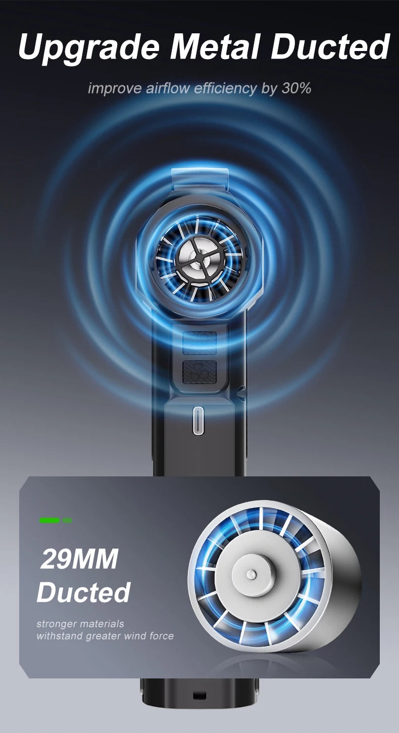 580000 RPM Powerful Violent Fan High-Speed Brushless Motor Air Blower Cordless Vacuum Cleaner Electric Snow Blower Led Lighting