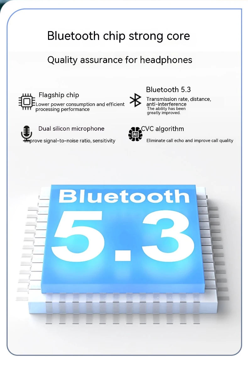 Neckband I18PRO Bluetooth5.3 Headphones Bone Conduction Sport Earbuds HiFi Sound TWS Earphones Wireless Headest For XIAOMI