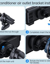 Dual Coil Fold Screen Car Wireless Charger For Samsung Galaxy Z 4 3 Fold Flip iPhone 15 14 Fast Phone Charging Vent Mount Holder