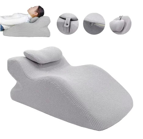Face Down Pillow Home Massage Pillow Comfortable Ergonomic Bed Wedge Support Pillow Cushion with Neck Support for Sleeping