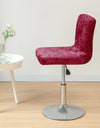 1PC Shiny Velvet Short Bar Chair Covers Stretch Back Bar Stool Covers Small Size Dining Barstool Slipcovers Party Banquet Decor