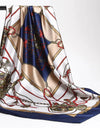 Scarves For Women Print Silk Satin Head Scarf Female Luxury Brand Square Shawl Large Hijab Scarfs
