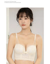 Women’s Low-Cut Lace Push-Up Bralette – Adjustable Straps, Fashionable Lingerie