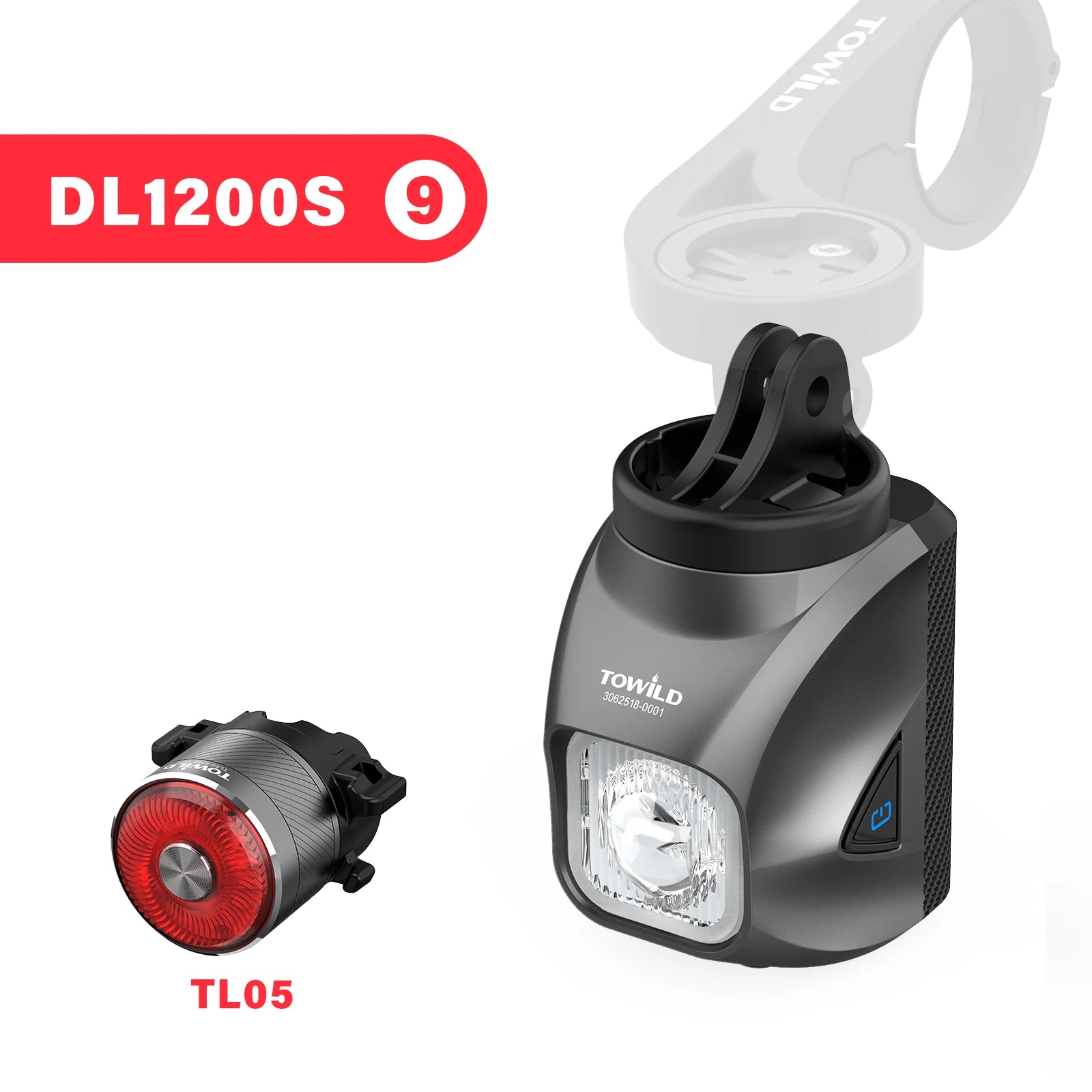 DL1200S Bicycle Light With Anti-Glare Cut-Off Line Beam 1500LM Rechargeable Led Bike Front Lights Mtb Cycling Headlights
