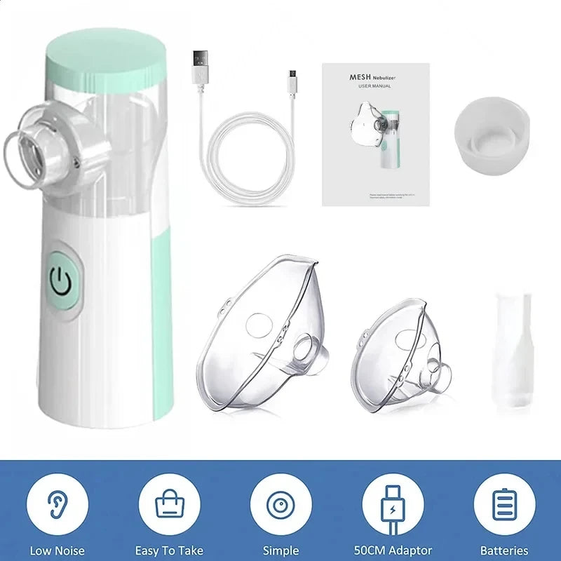 USB Medical Nebulizer Handheld  Adult  Cough Compressor Sprayer Portable Compact Adjustable Nebulizer Home Nebulizer