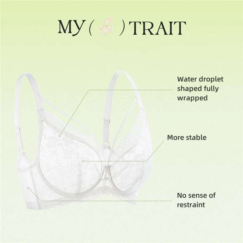 Womens Lace Minimizer Underwire Push Up Bra