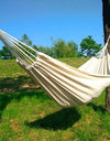 Cotton Hammock Brazilian Double Hammock Hiking Camping Soft Comfortable Fabric Canvas Hammock for Patio Porch Garden Backyard