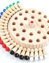 Wooden Memory Match Stick Chess Game Fun Color Board Game Educational Color Cognitive Ability Toys For Children Kids Gift