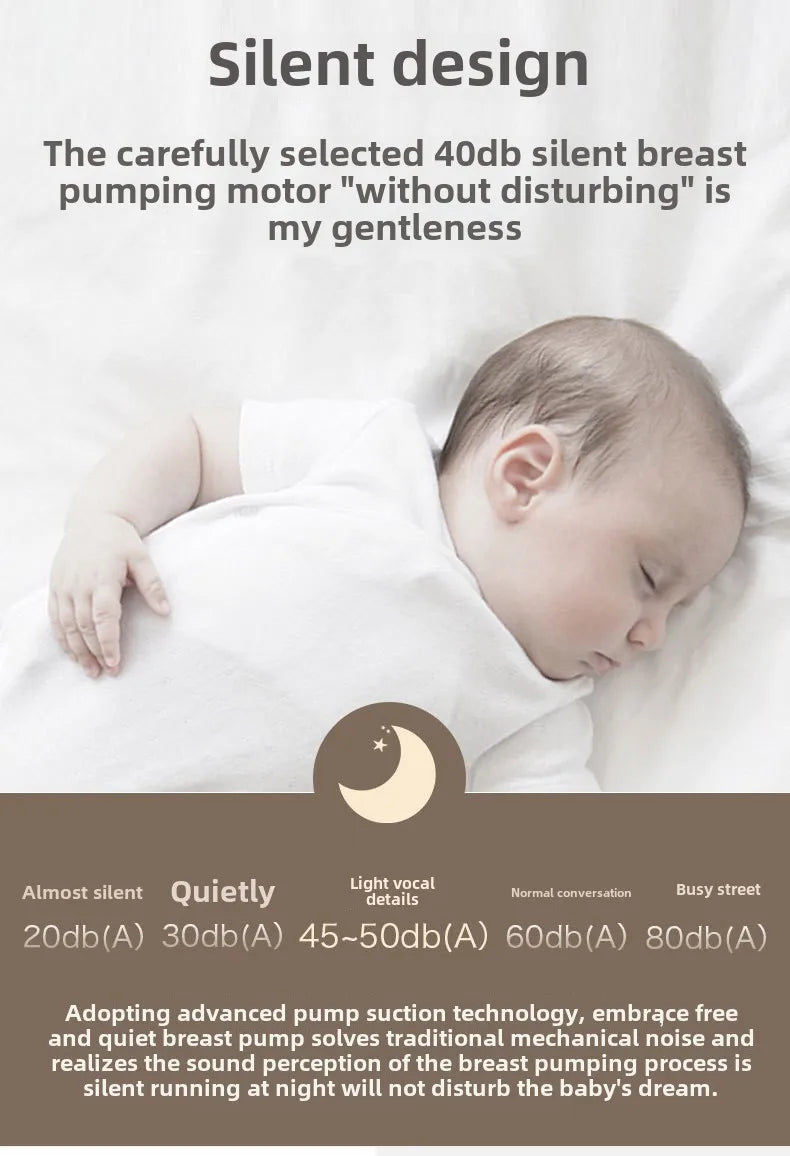 Wearable Hands-free Device Auto Suck 180ml Bottles Silicone Free Care Single Wearable Milk  Breastfeeding Breast Pump