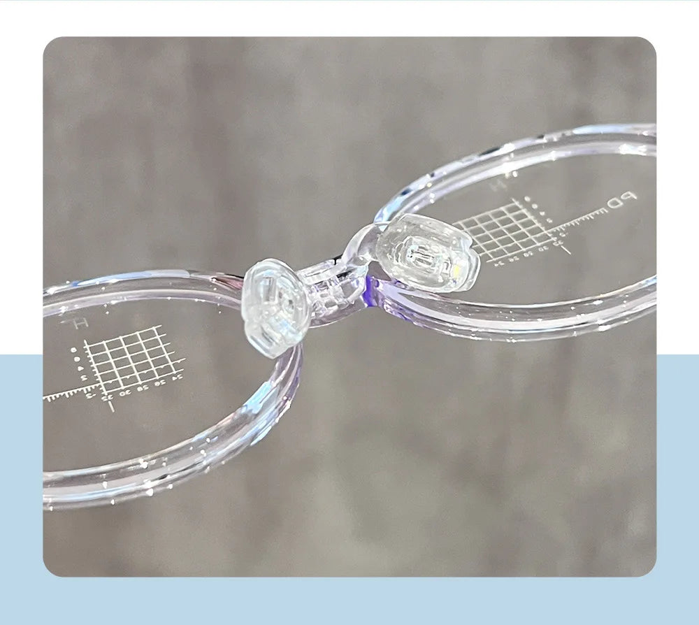 Retro Round Lightweight Flexible Plastic Eyeglasses Frames