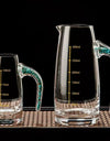 Diamond Cutting Crystal Liquor Glasses Set With Wine Dispenser Vodka Shot Glass Wine Glasses Whiskey Spirits Sake Brandy Teacup