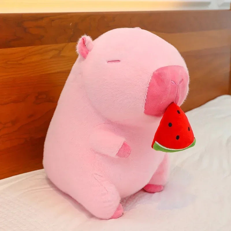 30/40/50cm Kawaii Capybara Plush Toys Fruit Series Big Size Capybara Stuffed Doll Anime Soft Pillow Cute Dolls Kid Birthday Gift