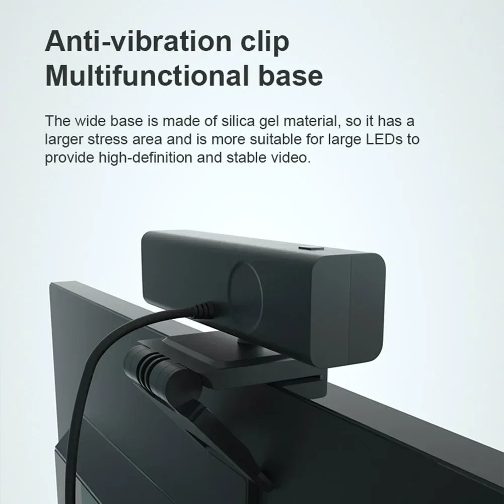 1080P HD Webcam Conference Camera Mini Cam Dual Microphone megnetic Privacy Cover Patented Design for Live Streaming PC Laptop