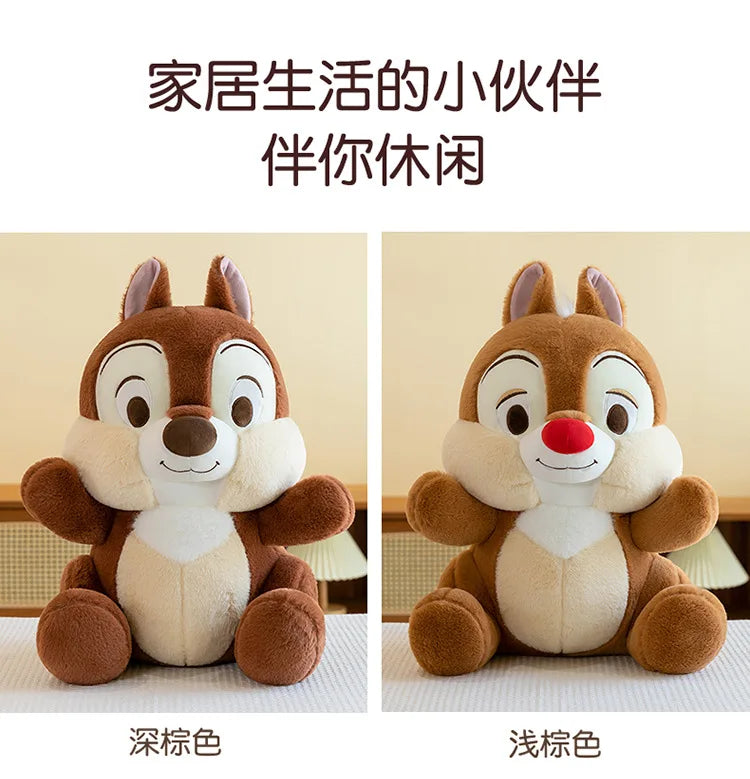 Disney Kawaii Chip 'n' Dale Squirrel Anime Plush Toys 25cm Decorations Stuffed Plush Dolls Lovely Birthday Gift for Friends