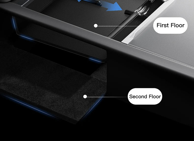 Center Console Storage Organizer Set for Tesla Model 3 Y YL Juniper Highland 2024 2026