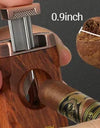 Travel Cigar Humidor with Cigar Lighter, Cedar Wood, V Cut Cutter, Portable Cigar Humidor with Humidifier & Hygrometer