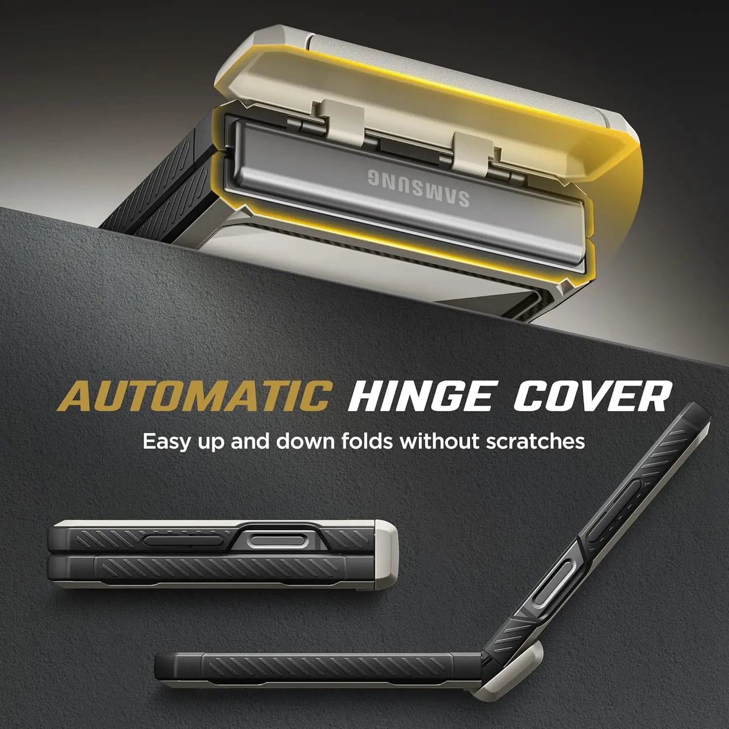 Stand for Z Flip 6 Case with Ring Kickstand Hinge Protection Screen Protector Full Body Protection Magsafe Phone Case