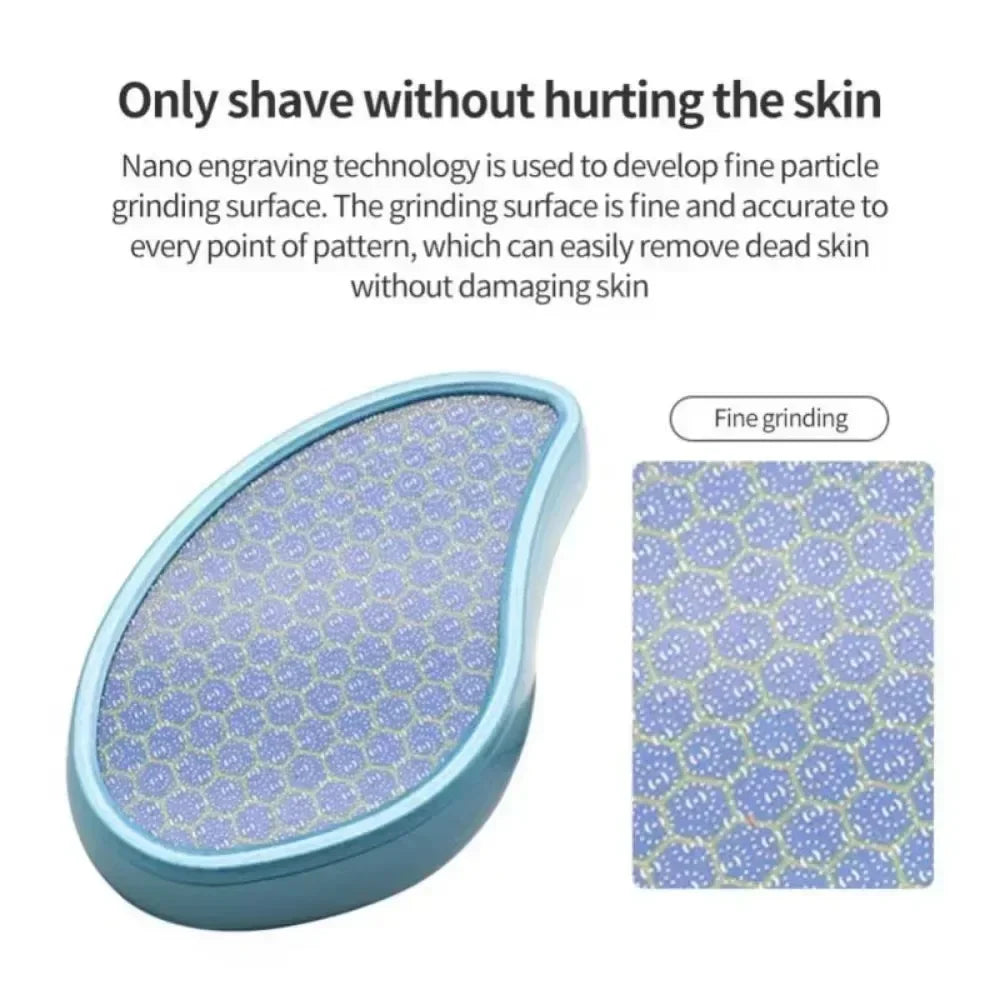 1PC Nano Glass Foot Plate File Exfoliate Foot Hard Dead Skin Pedicure Remover Scrubber Peeling Artifact Peeling Pedicure Tools