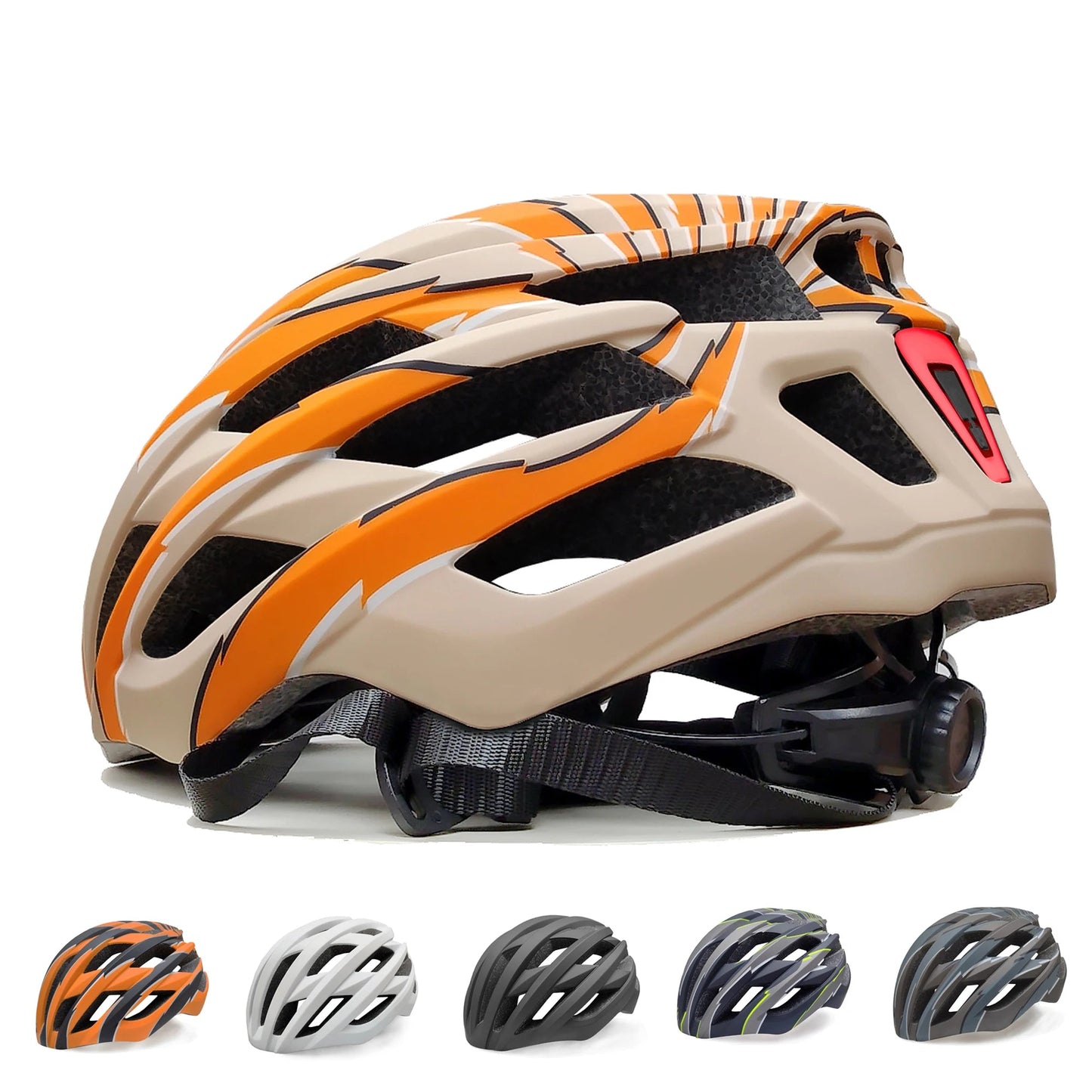 USB Rechargeable LED Cycling Helmet For Road And Mountain Bike