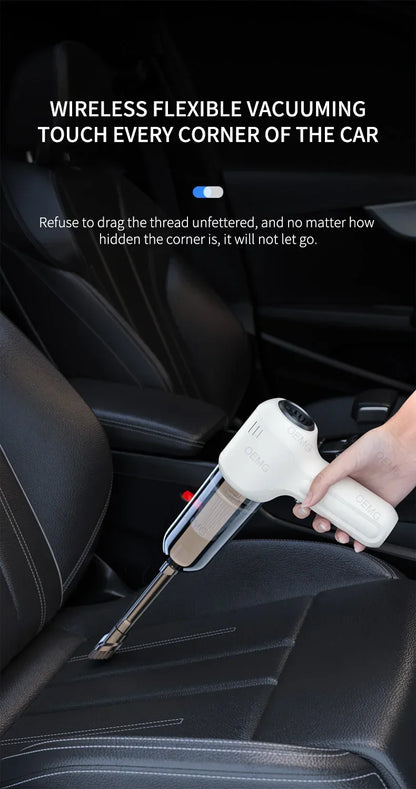 Powerful Car Vacuum Cleaner Handheld Portable Wireless Vacuum Cleaner Cleaning Machine Strong Suction Mini Car Cleaner