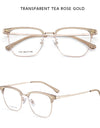 Ultra-light Comfortable Big Eyewear TR90 Pure Titanium Retro Square Optical Prescription Glasses Frame