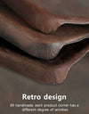 for Magsafe Case for iPhone 15 16 Pro Max 16Pro Retro Luxury Full Grain Cowhide Genuine Oiled PULL-UP Leather Magnetic Cover