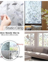 Wide 75/90 cm 3D Vinyl Window Privacy Film, Heat Insulation Rainbow Window Films, UV Protection Decorative Glass Stickers