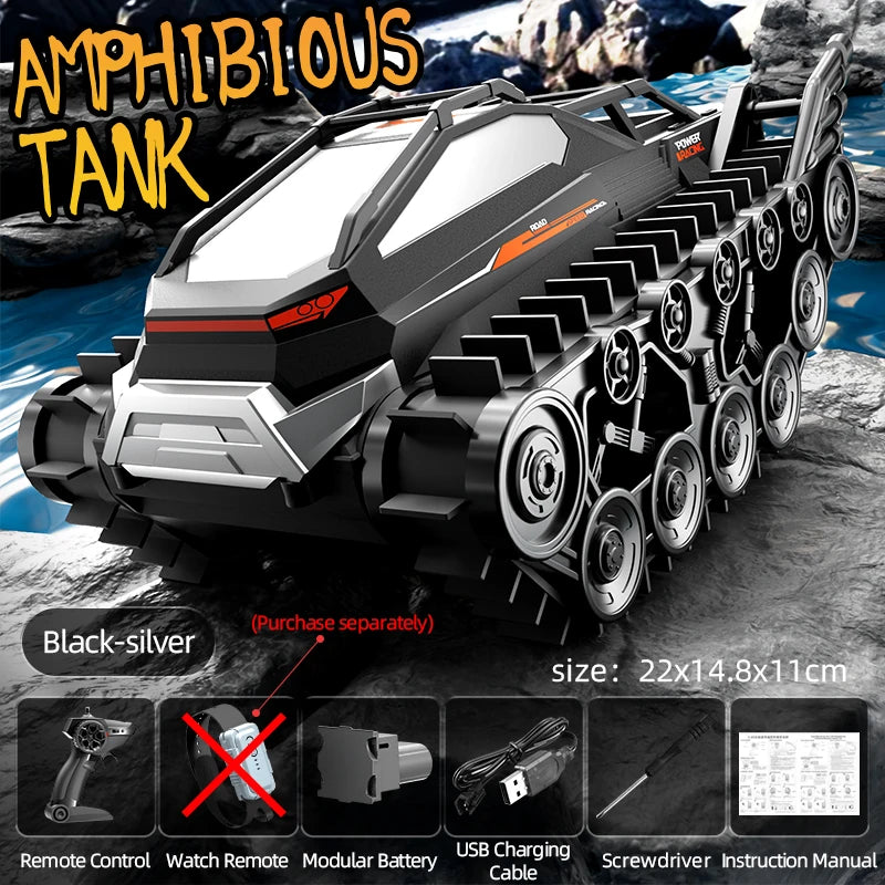 4WD RC Car 2.4G Amphibious 4 Wheel Remote Control Truck Climbing Off Road Waterproof Armored Vehicles 's Toys