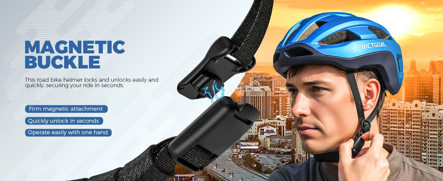 Lightweight Road Bicycle Helmet for Men Women with  Chin Buckle Cycling Scooter MTB Bike Helmets