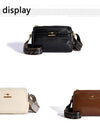 Leather Casual Handbags Solid Color Tote Bags Female Large Capacity Shoulder Bags