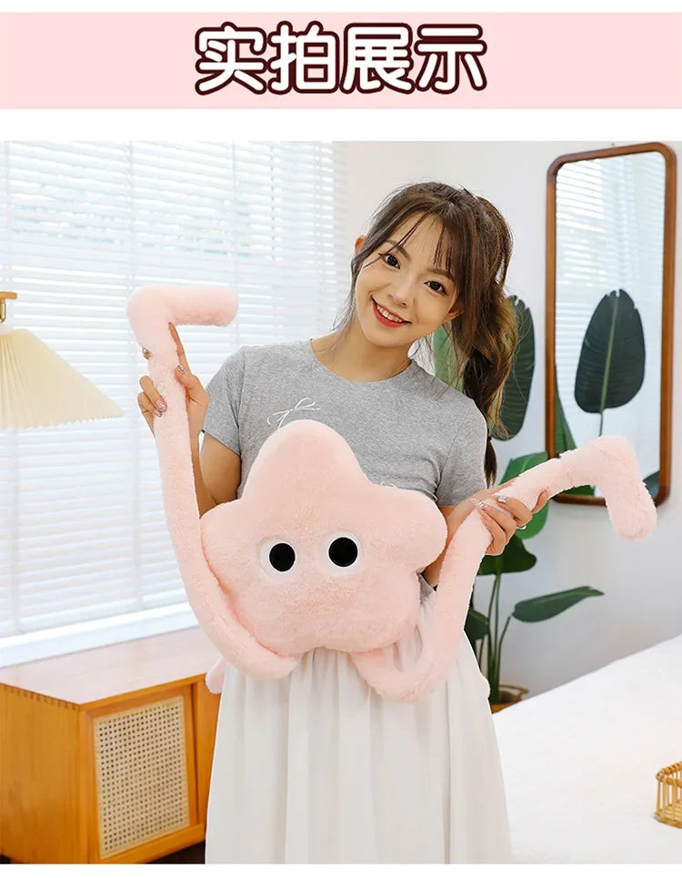 150cm Cushion Star Pink Coal Ball Plush Doll Sofa, Bedroom, Pillow, Funny Cushion Pillow Sofa Pillow Home Decoration Cute Pillow