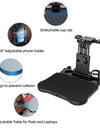 Car Back Seat Tray Table-Stable Auto Backseat Food Trays Desk for Rear Passenger Road Trip Eating & Work, Multifunctional Adjust