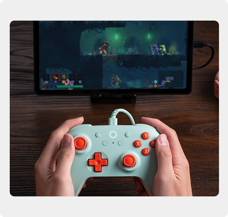 Wired Gaming Controller with Hall Effect Joysticks and Triggers for PC and Android