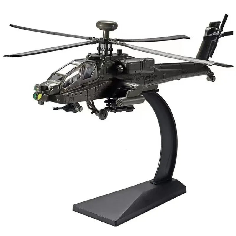 1 32 Scale Apache Black Hawk Armed Helicopter Diecast Alloy Model