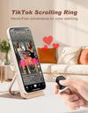 Tiktok Scrolling Ring Tiktok Remote Control Is Suitable for Iphone, iPad Bluetooth Page Turning Ring Roller, Both Camera Shutter, Short Video and Music Remote Control Function, Compatible with Ios and Android Phones