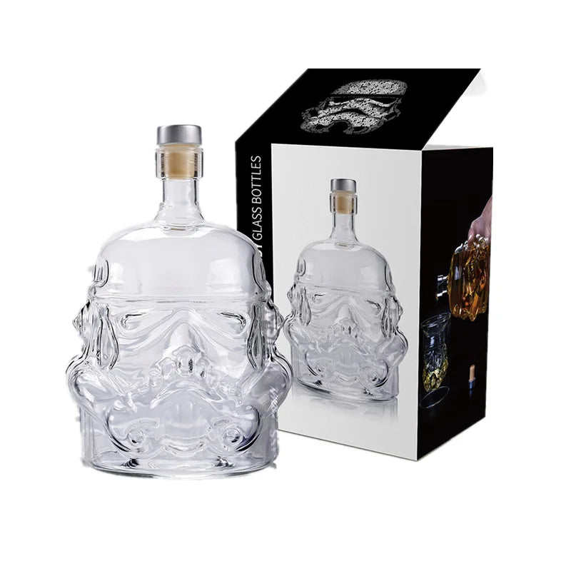 750ml Wine Glass Set Storm Trooper Helmet Whiskey Decanter White Soldier Liquor Bottle Wine Glass Accessories Creative Men Gift