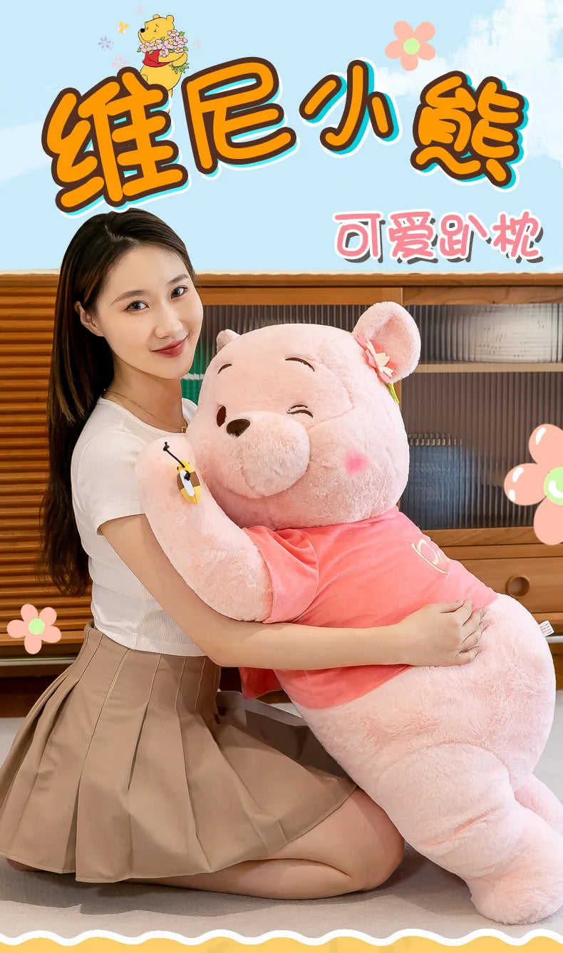 Winnie Bear Plush Stuffed Animal Soft Cartoon Pillow