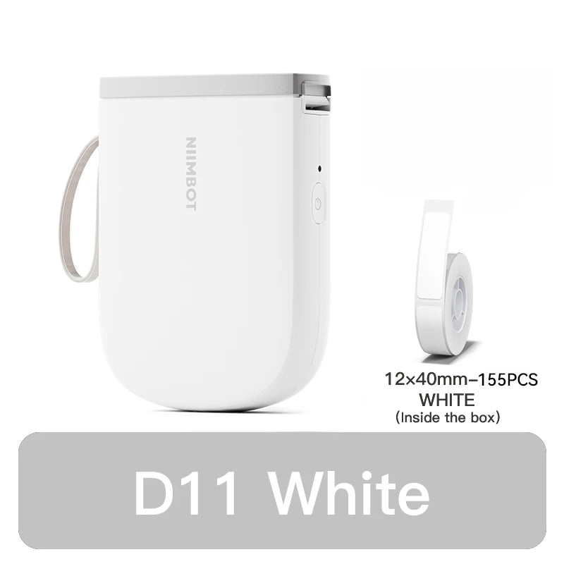 D11 Mini Thermal Label Printer 300DPI, Bluetooth Wireless Sticker Maker Portable Inkless Label Printer for Home & Office
