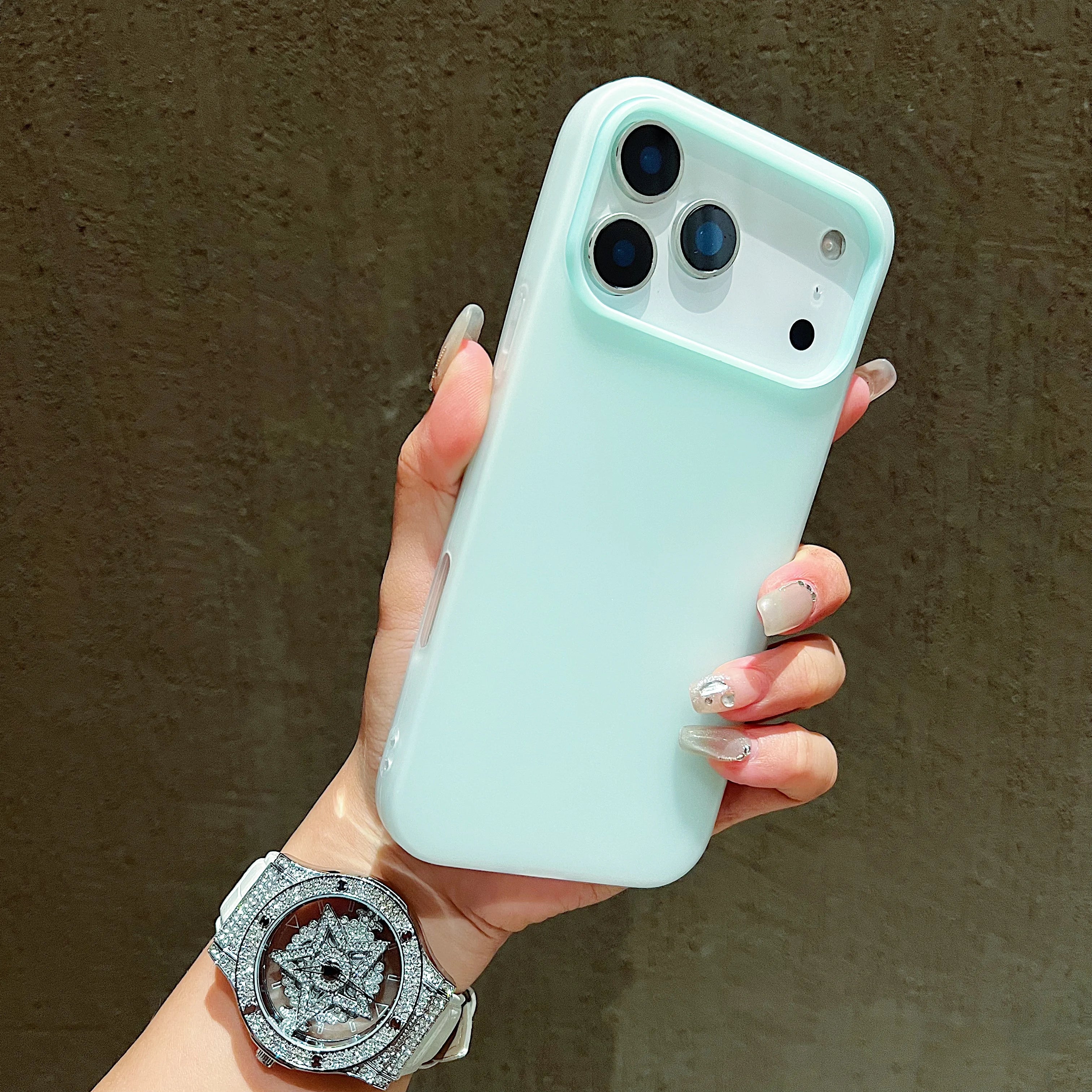 Luxury Candy Color Clear Matte Phone Case For iPhone 17 16 15 14 17 Air Shockproof Bumper Soft Jelly Cover