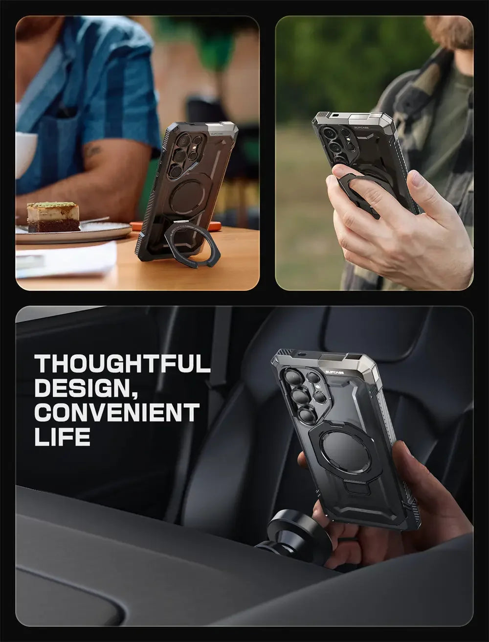 For Samsung Galaxy S25 Ultra Case 6.9" 2025 SUPCASE UB Grip Anti-Scratch Heavy Duty Rugged  Phone Case with Kickstand