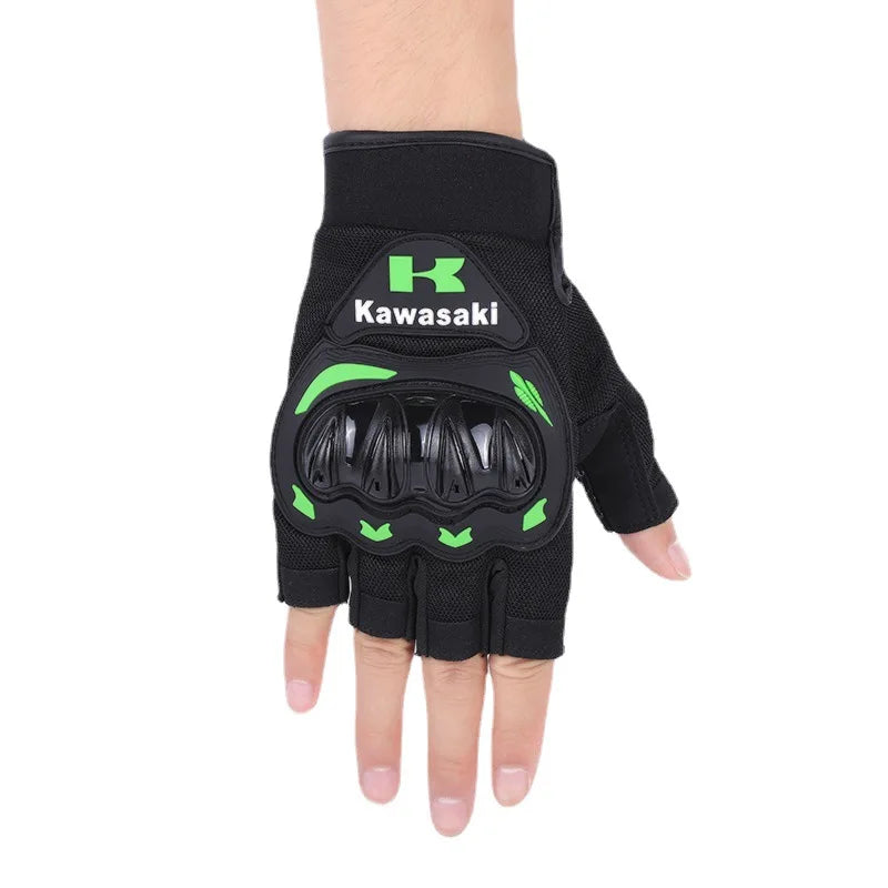 Breathable Half Finger Gloves Summer Outdoor Bicycle Gloves Motorcycle Gloves